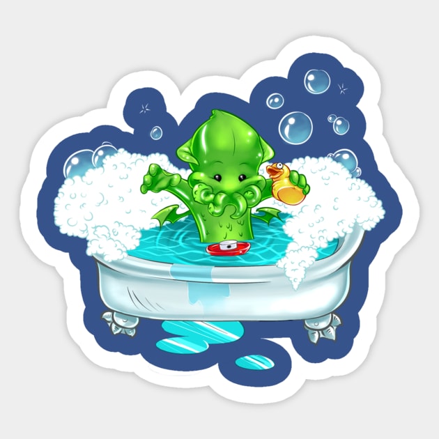 Bubble Bath Sticker by Geistmaus